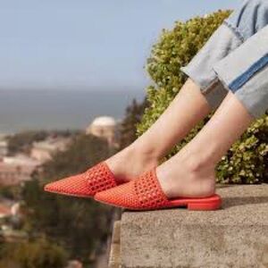New ~ Birdies - The Dove in Burnt Orange Lattice - Women's Flats Size 7